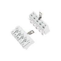 Клемма пружинная соединительная КСП 5-полюсная с заземл. и с монтажными ножками (уп.50шт) Rexant 07-6217-2  Изображение Клемма пружинная соединительная КСП 5-полюсная с заземл. и с монтажными ножками (уп.50шт) Rexant 07-6217-2