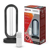 Светильник бактерицидный ультрафиолетовый с озонированием настольный БС Т30B 30Вт 230В с пультом ДУ черн. IN HOME 4690612034478  Изображение Светильник бактерицидный ультрафиолетовый с озонированием настольный БС Т30B 30Вт 230В с пультом ДУ черн. IN HOME 4690612034478