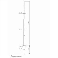 Молниеотвод 2м-К110/76 оцинк. Пересвет 00-003412  Изображение Молниеотвод 2м-К110/76 оцинк. Пересвет 00-003412