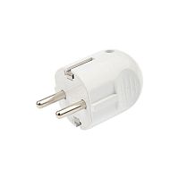 Вилка Евро прямая 16А с заземл. бел. Rexant 16-0732  Изображение Вилка Евро прямая 16А с заземл. бел. Rexant 16-0732