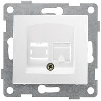 Механизм розетки телеф. 1-м RJ12 СП Bravo бел. GUSI С10Т1-001  Изображение Механизм розетки телеф. 1-м RJ12 СП Bravo бел. GUSI С10Т1-001