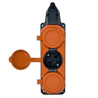 Колодка удлинителя 3-м с заземл. 16А IP44 каучук оранж. TOKOV TKE-C10-KK3-Z  Изображение Колодка удлинителя 3-м с заземл. 16А IP44 каучук оранж. TOKOV TKE-C10-KK3-Z